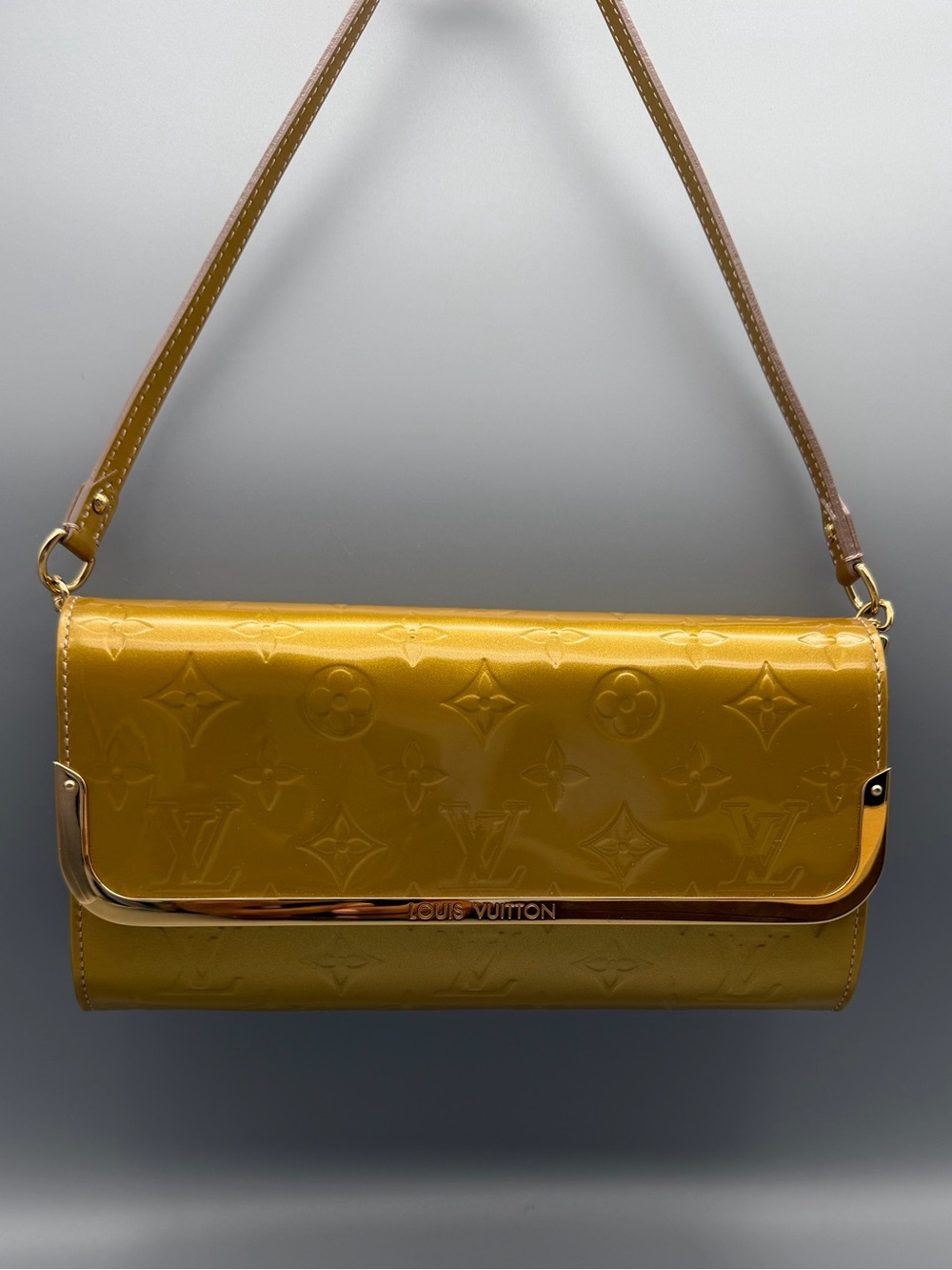 Louis Vuitton Rossmore Yellow Vernis Patent Shoulder Bag
